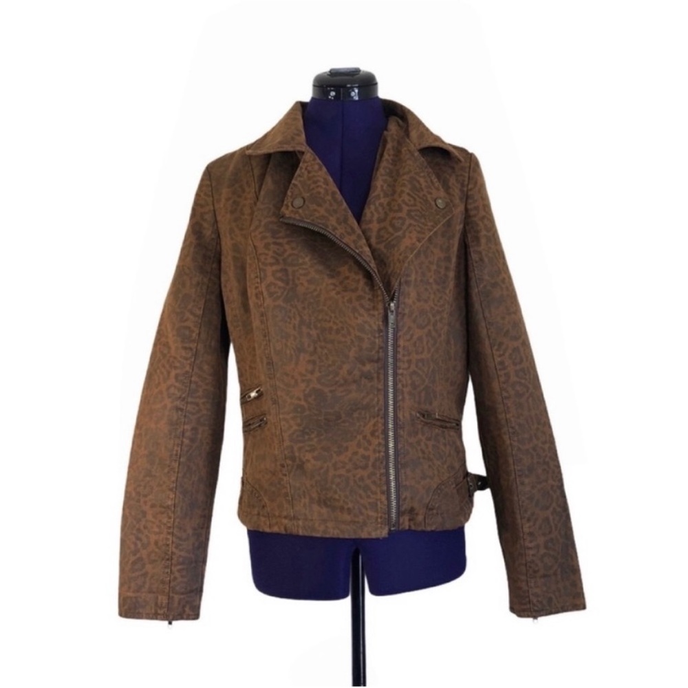 Kut from the Kloth Brown Leopard Print Jacket